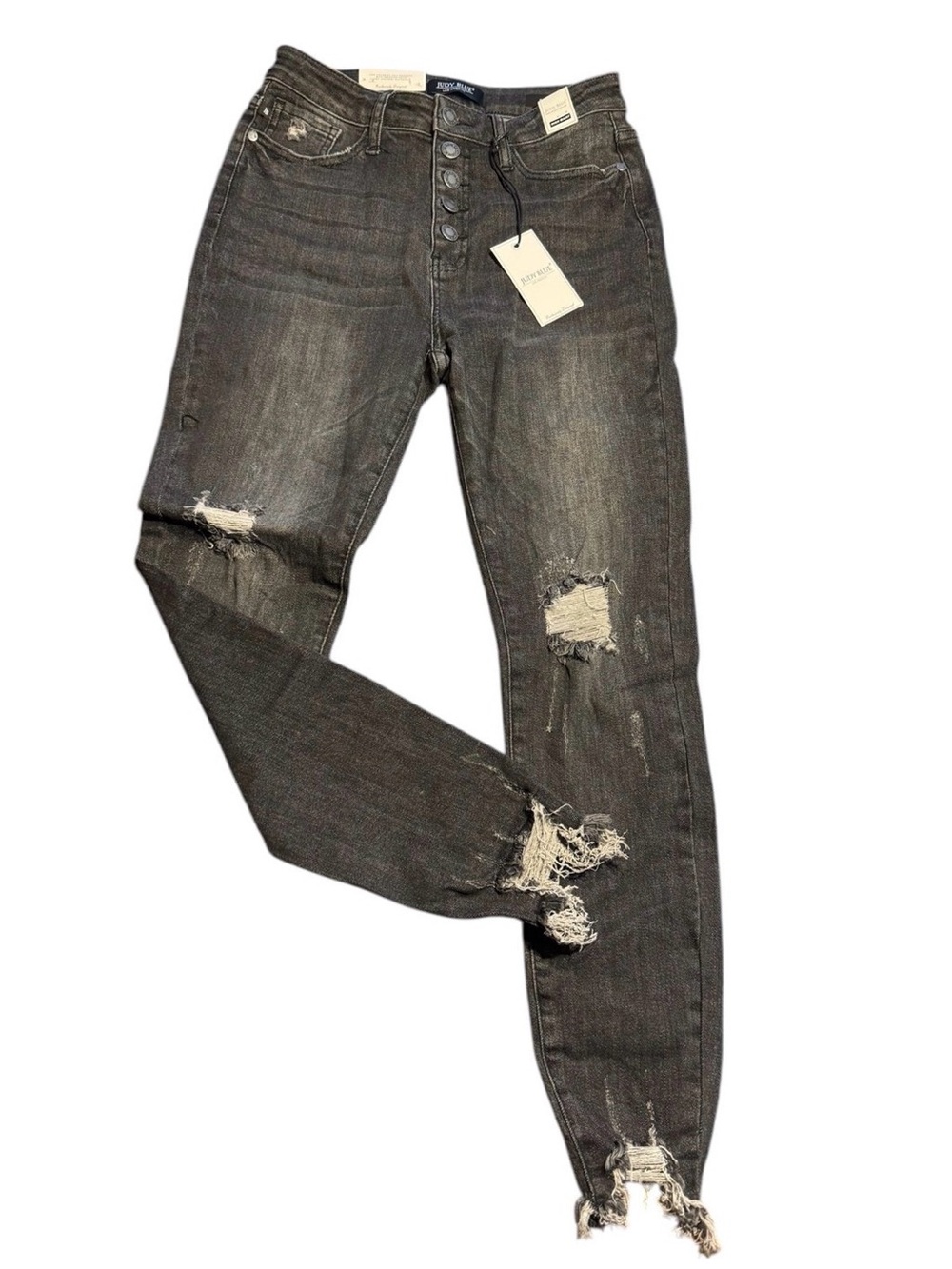 Judy Blue Black destroyed Jeans size 5/27 nwt